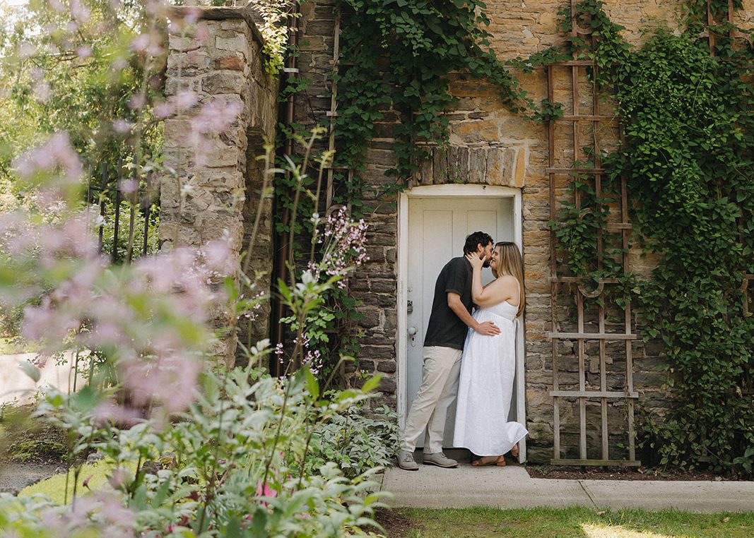 Morgan and Grace during their romantic Rochester NY engagement session